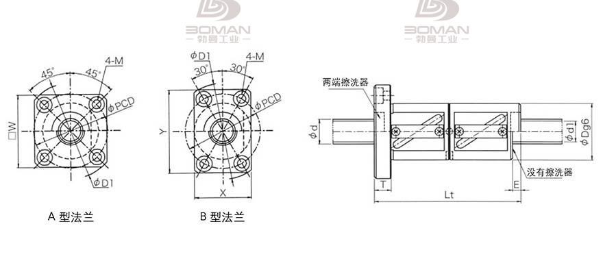 KURODA GR1505DD-BALR 黑田精工丝杆底座安装方法