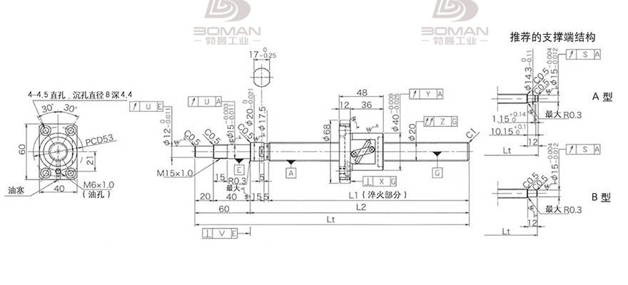 KURODA GP2005DS-BALR-1005B-C3S 黑田精工的滚珠丝杠是什么
