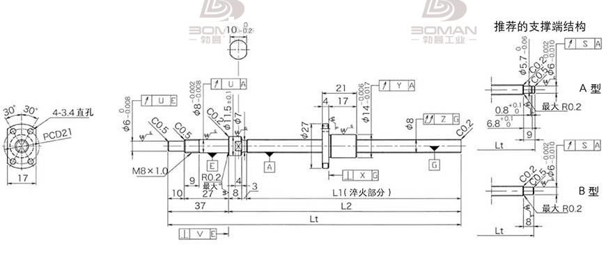 KURODA DP0802JS-HDNR-0180B-C3S 黑田丝杆3d软件