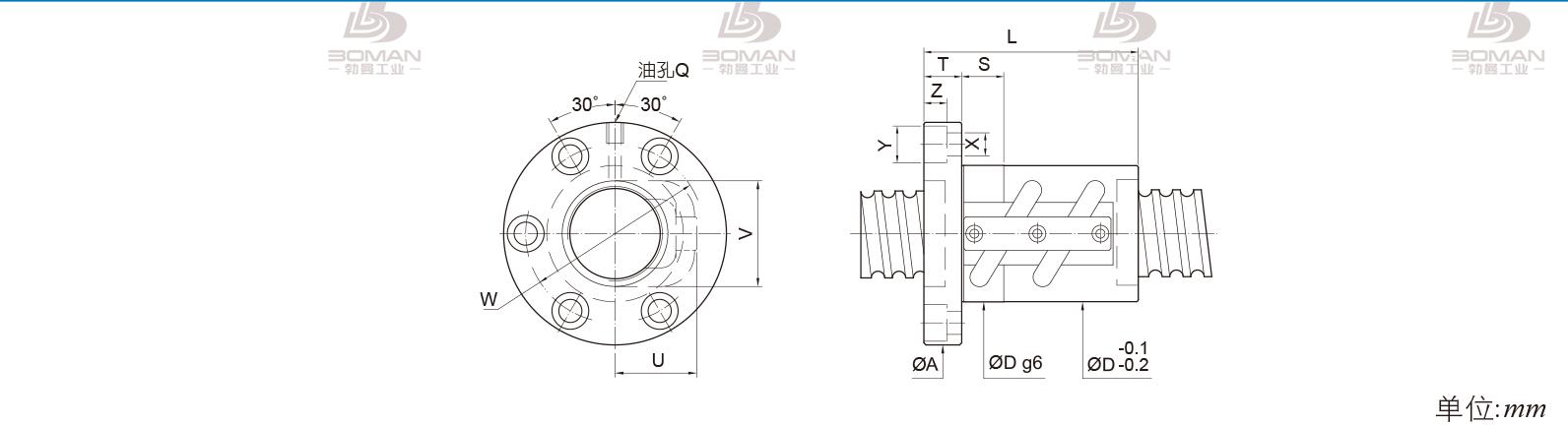 PMI FSVC3205-2.5 PMI TBI研磨级滚珠丝杆